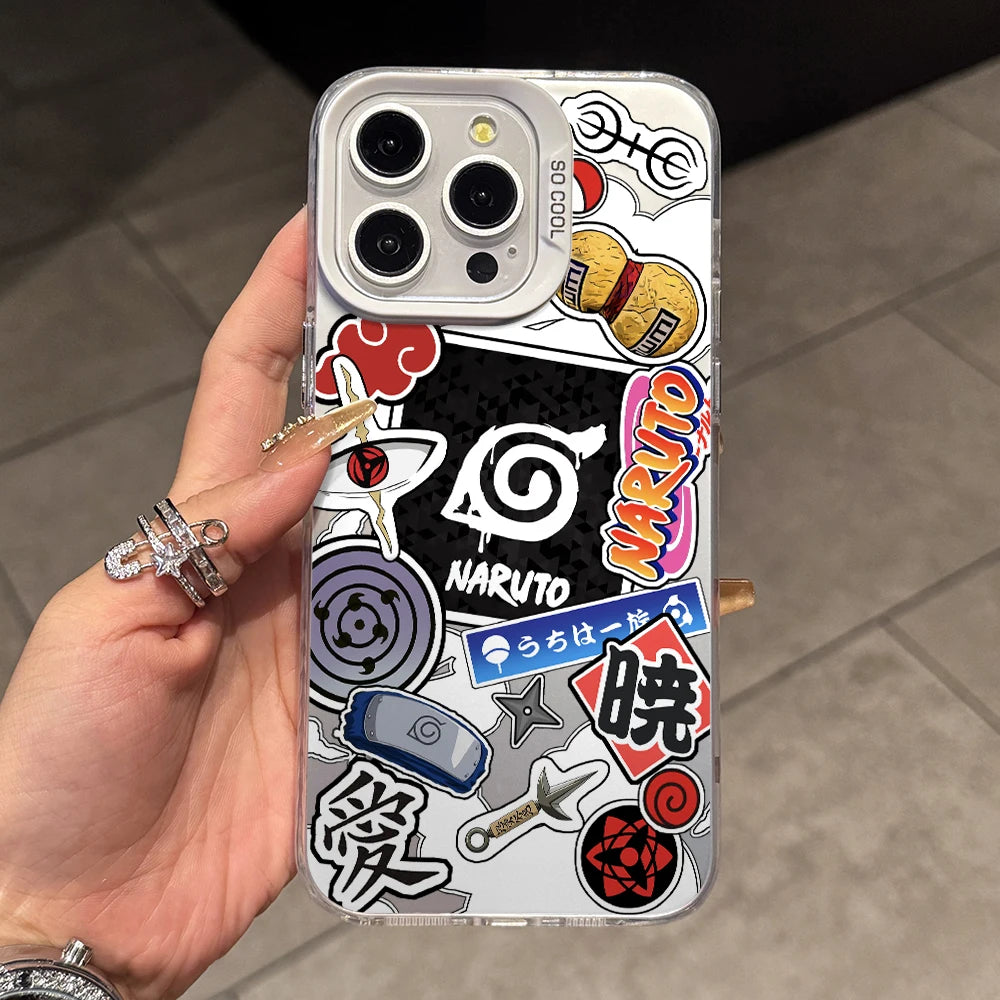 Naruto Shinobi Emblem Collage Case for iPhone - Clear