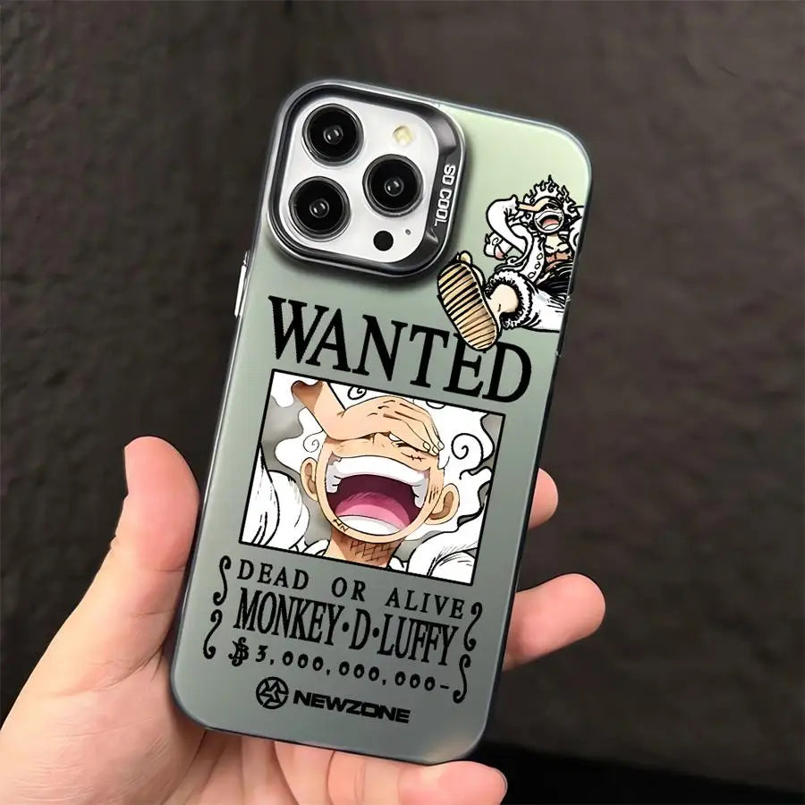 Luffy Graphic Series Case for iPhone - Design 1 — Black