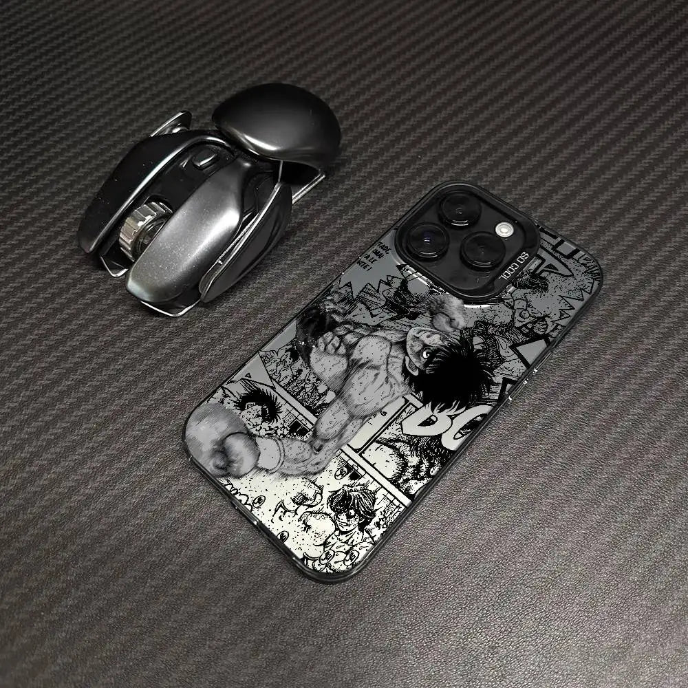 Ippo Manga Fight Collage Case for iPhone - Graphite Black finish