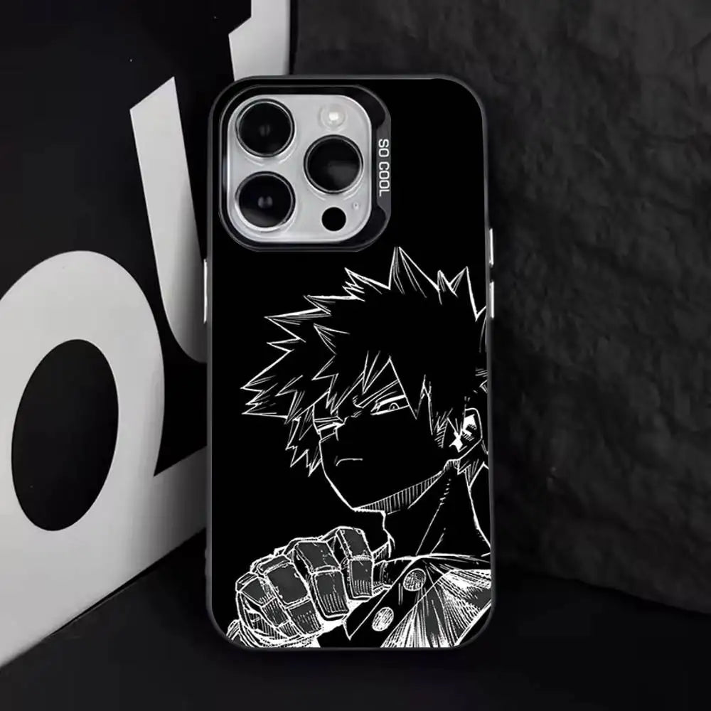 Bakugo Dark Fist Sketch Soft Case for iPhone - Soft TPU finish