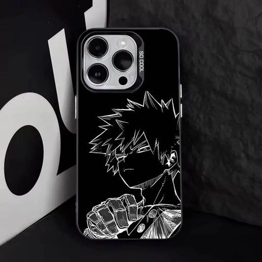 Bakugo Dark Fist Sketch Soft Case for iPhone - Soft TPU finish