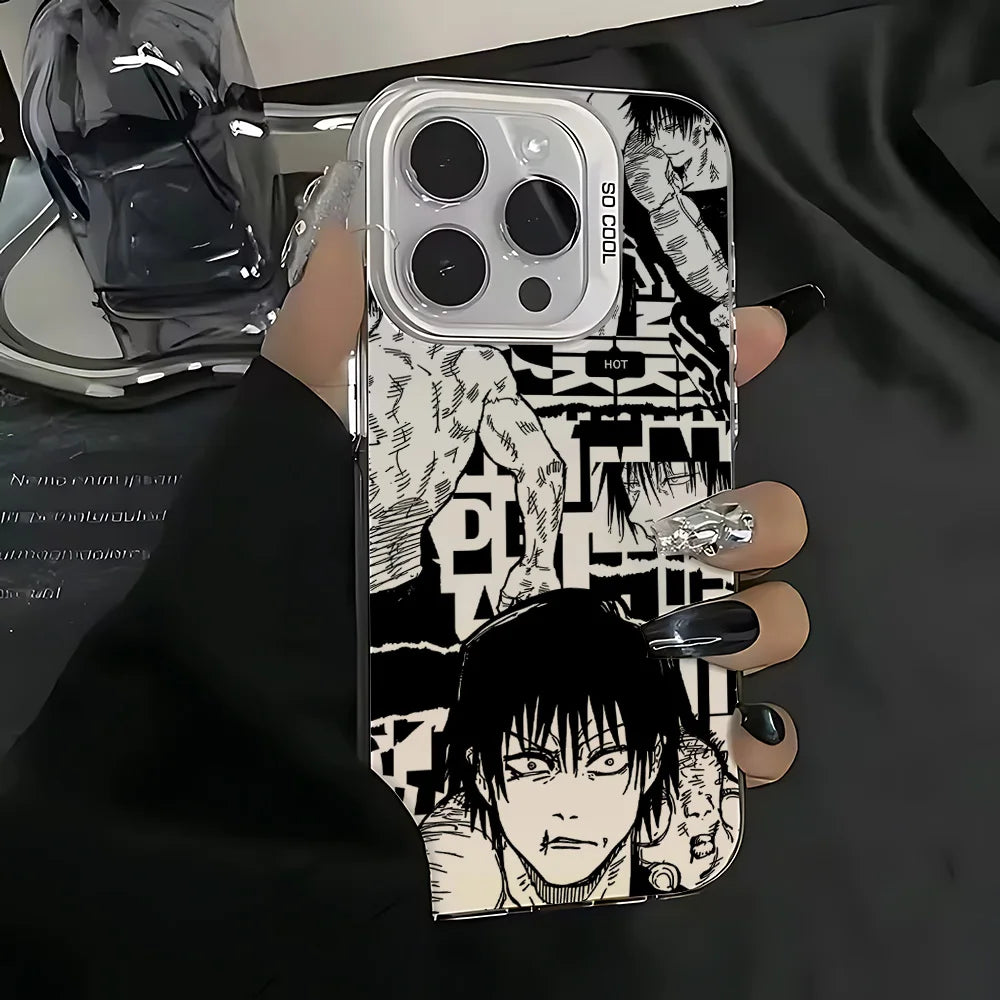 Toji Bold Manga Collage Case for iPhone - White finish