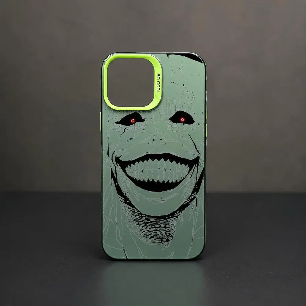 Red-Eyed Monster Grin Aurora Case for iPhone - Mint Green case color