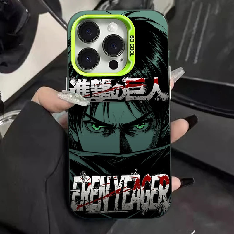 Eren and Mikasa Battle Case for iPhone - Design 4