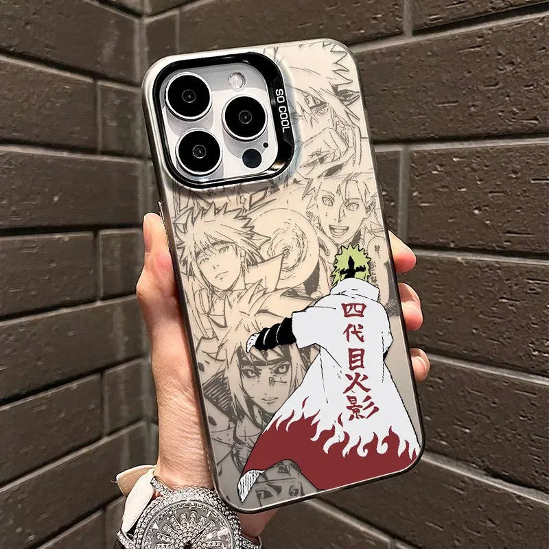 Minato Fourth Hokage Manga Collage Case for iPhone - Black