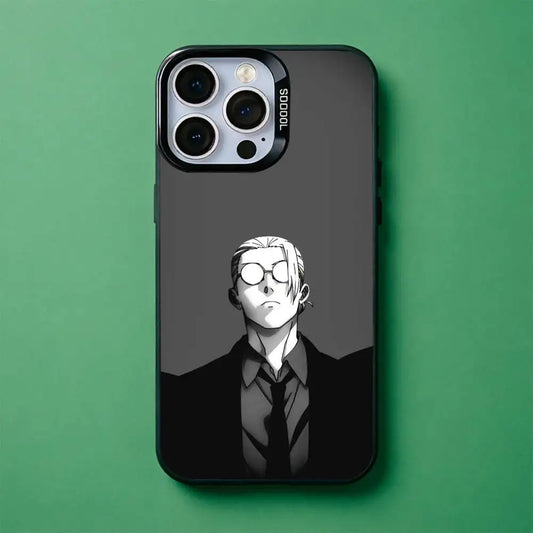 Suited Assassin Monochrome Plated Case for iPhone - Silver Plated finish