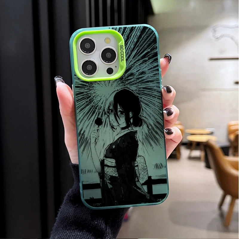 Reze Full-Body Radiant Lines Case for iPhone - Mint Green finish