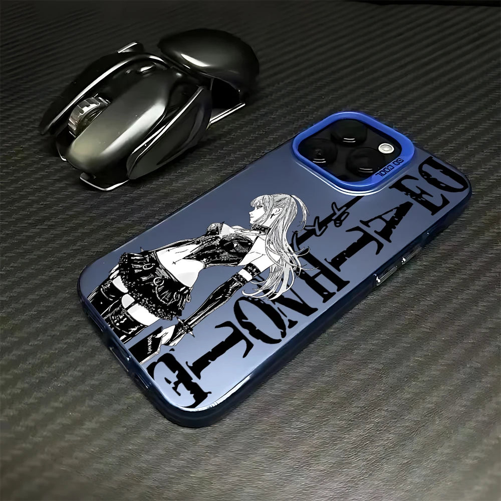 Misa Amane Gothic Seated Case for iPhone - Sky Blue finish