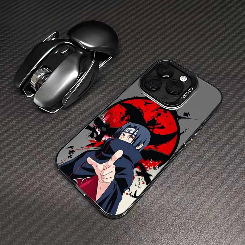 Itachi Crimson Moon Jutsu Case for iPhone - Black