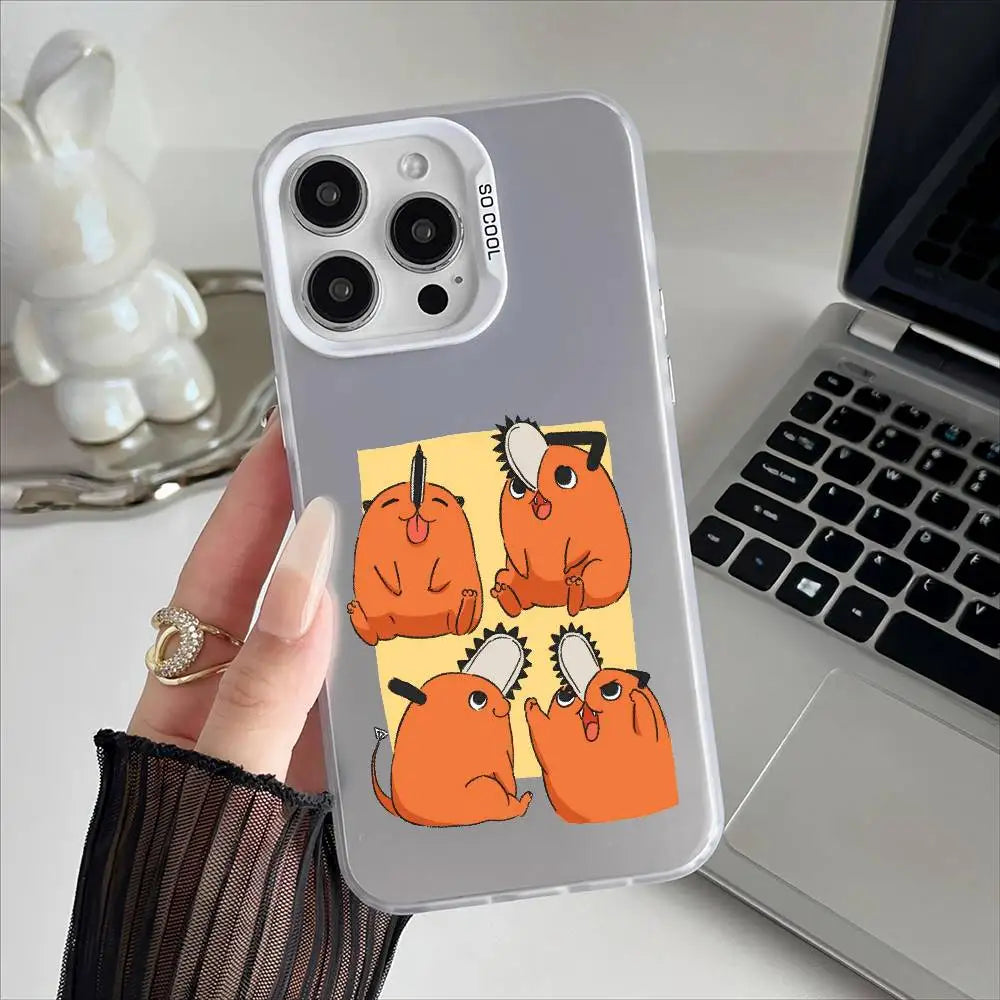 Pochita Four Moods Case for iPhone - Clear finish