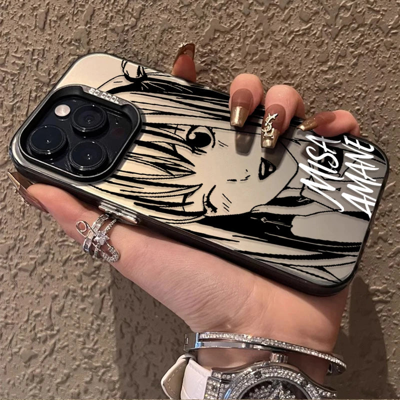 Misa Amane Manga Portrait Case for iPhone - Graphite Black finish