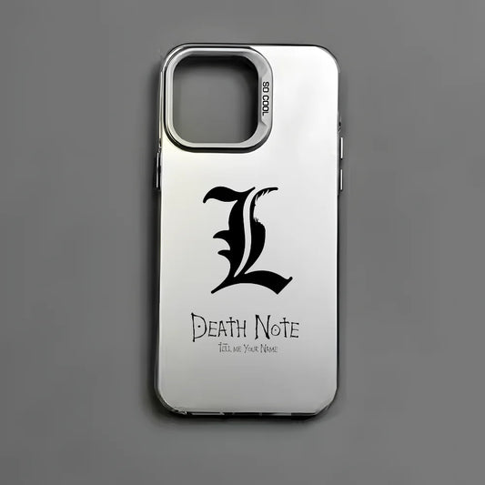 L Emblem Gradient Case for iPhone - Silver White finish