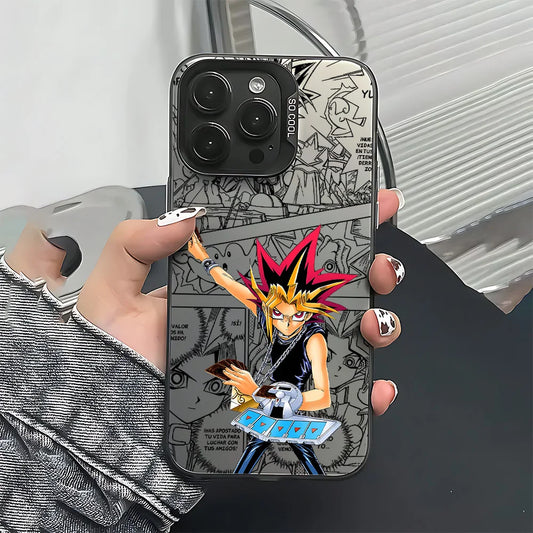 Yugi Duel Disk Action Manga Panel Case for iPhone - Graphite Black finish