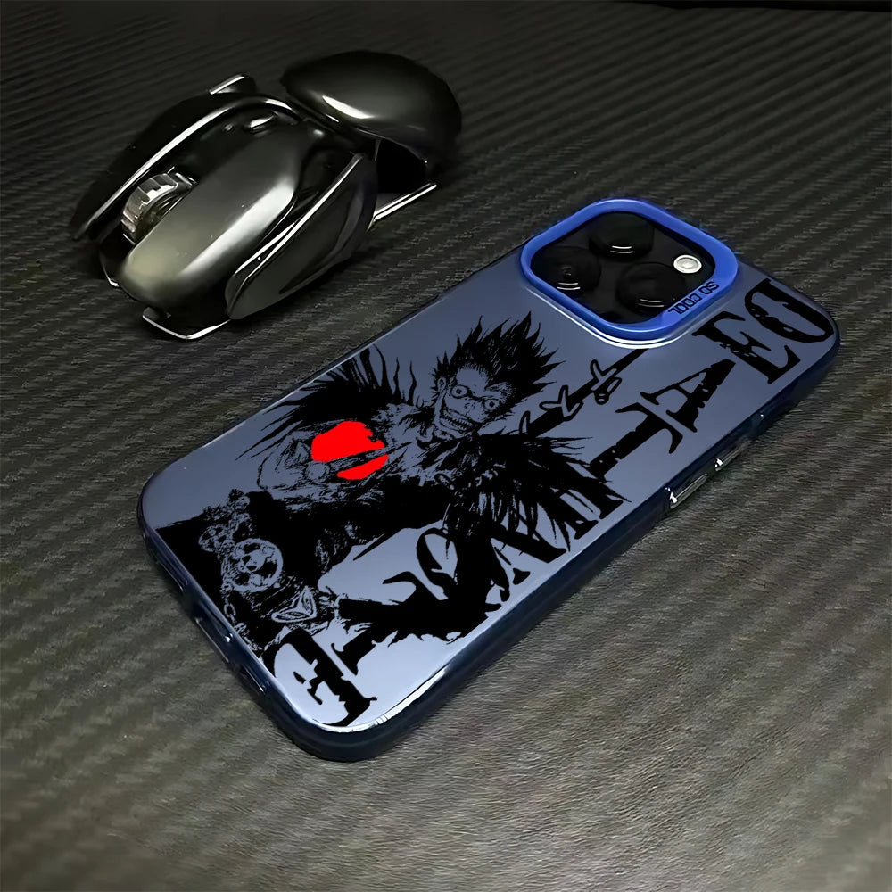 Ryuk Red Apple Manga Case for iPhone - Sky Blue finish
