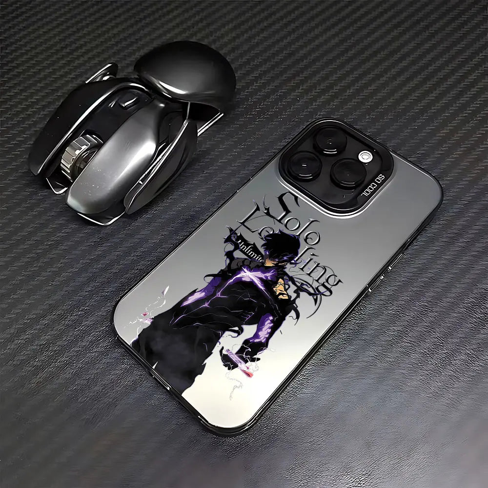 Sung Jinwoo Purple Armor Matte Case for iPhone - Matte finish