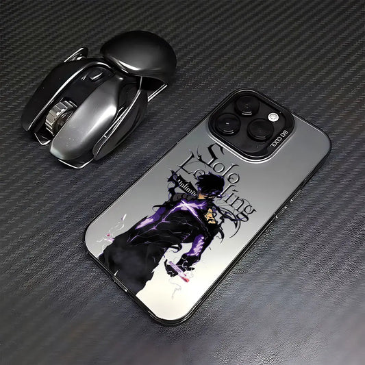 Sung Jinwoo Purple Armor Matte Case for iPhone - Matte finish