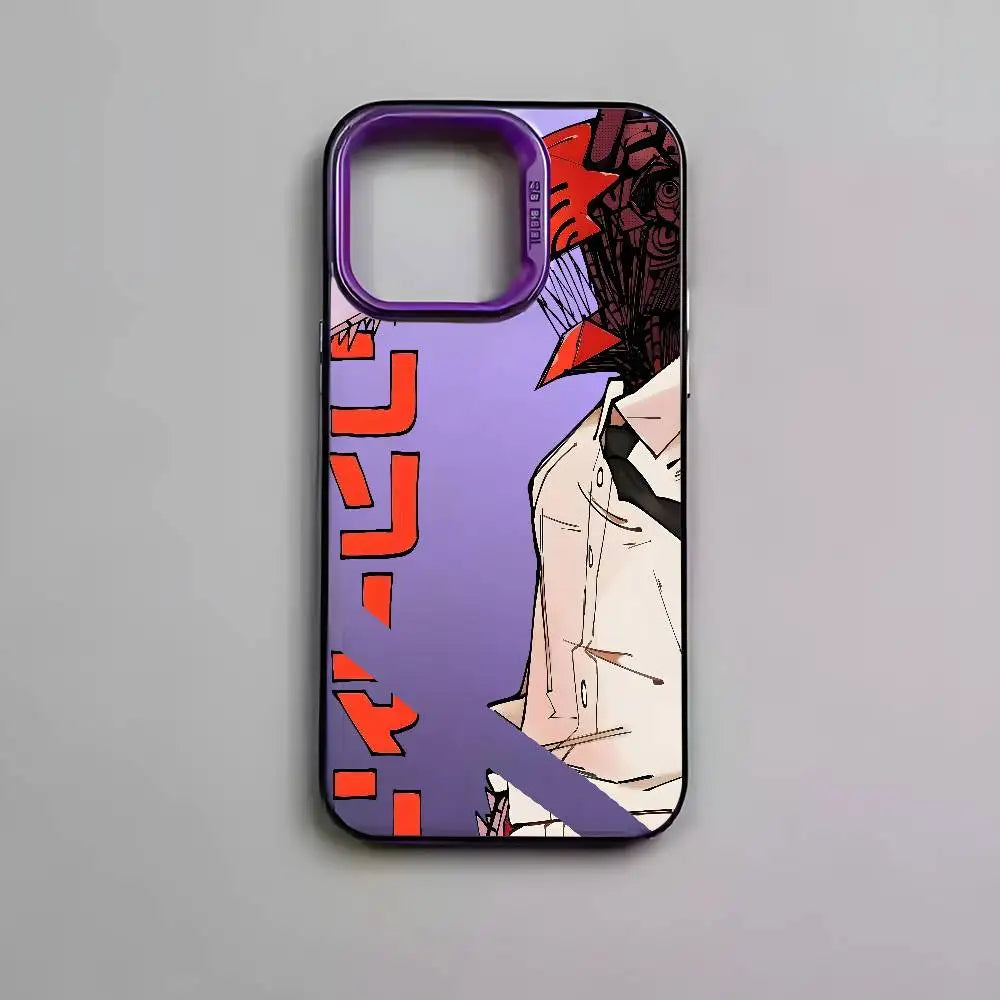 Chainsaw Man Red Manga Portrait Case for iPhone - Violet finish