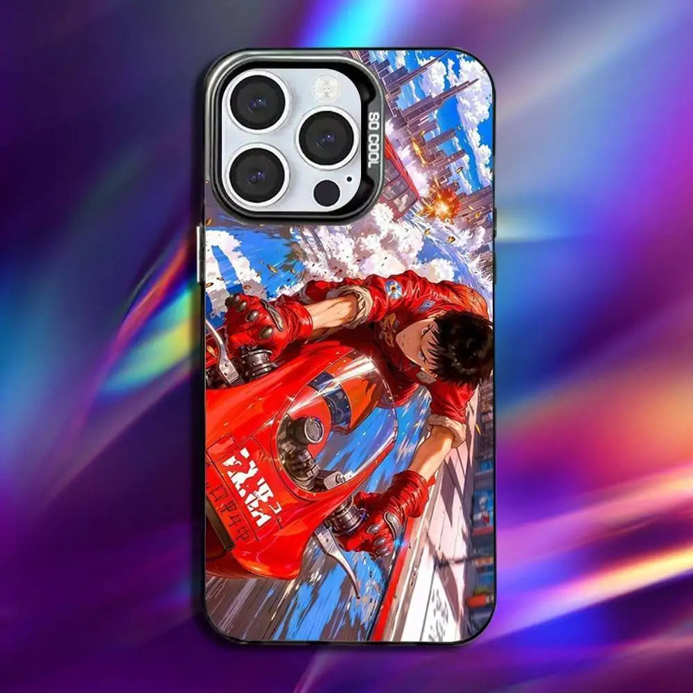 Manga Motorcycle Collage Case for iPhone - Black finish