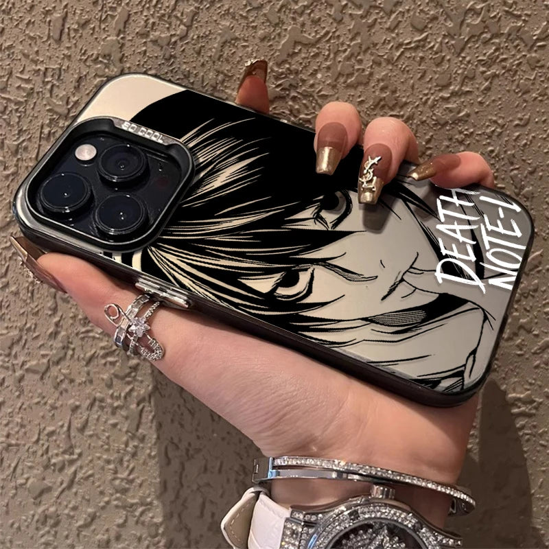 L Lawliet Death Note Portrait Case for iPhone - Graphite Black finish