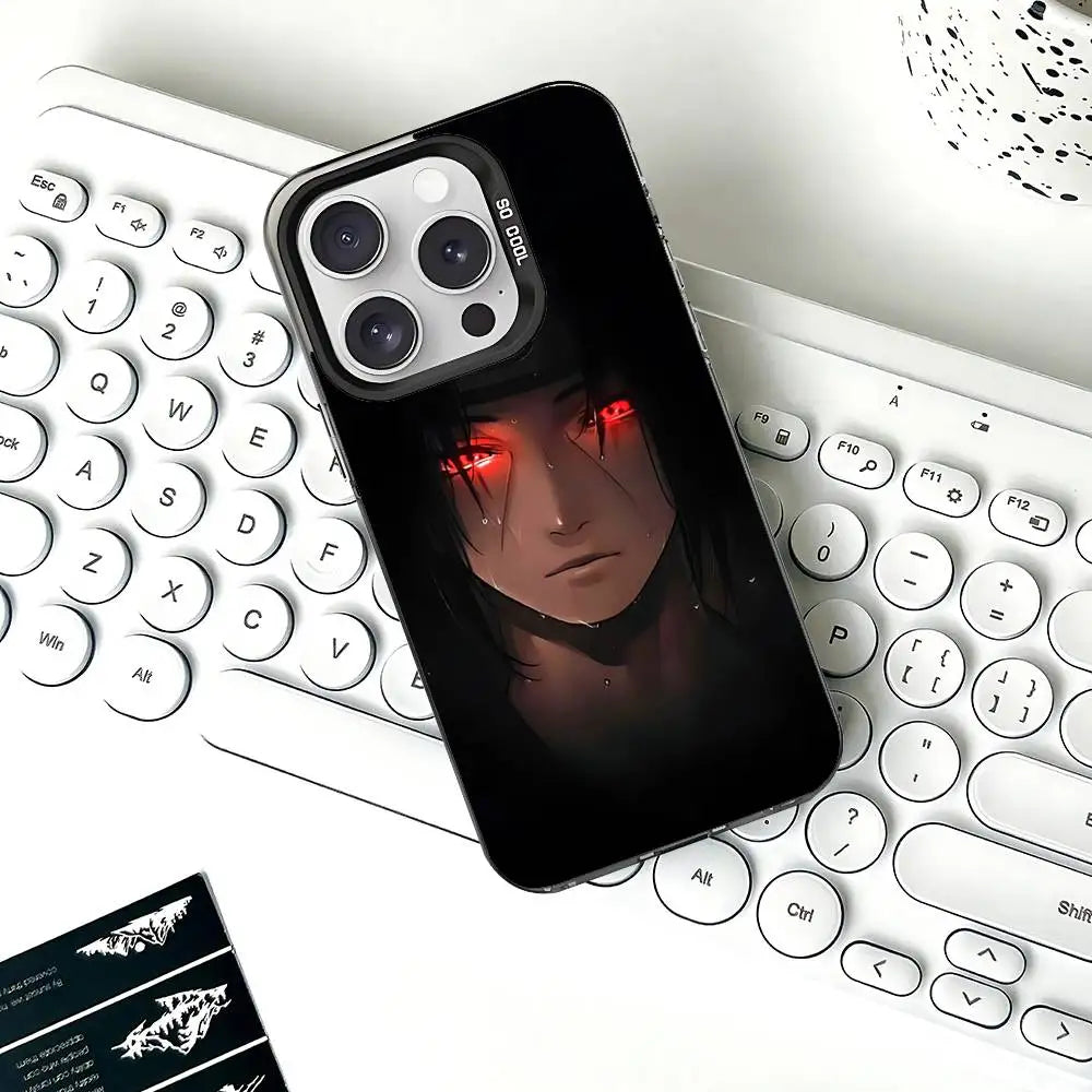 Itachi Crimson Eyes Portrait Case for iPhone