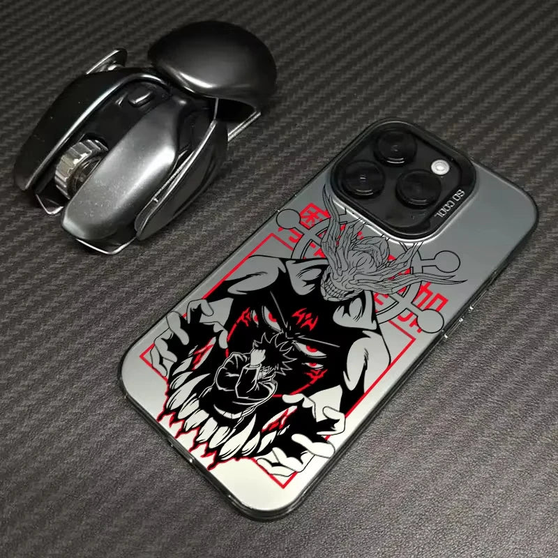 Megumi Mahoraga Summoning Case for iPhone - Black finish