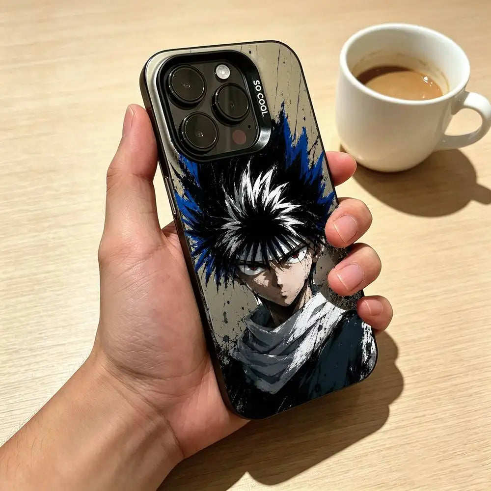 Hiei Blue Ink Portrait Case for iPhone - Full Coverage finish