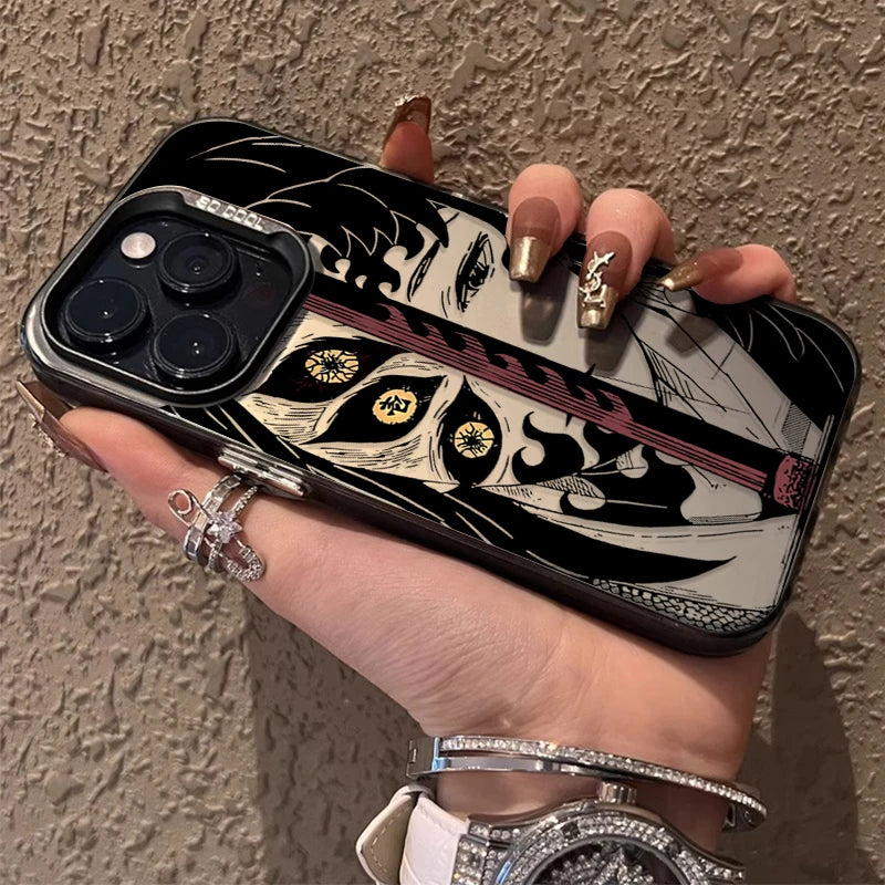 Demon Slayer Haori Eye Collage Case for iPhone - Graphite Black finish