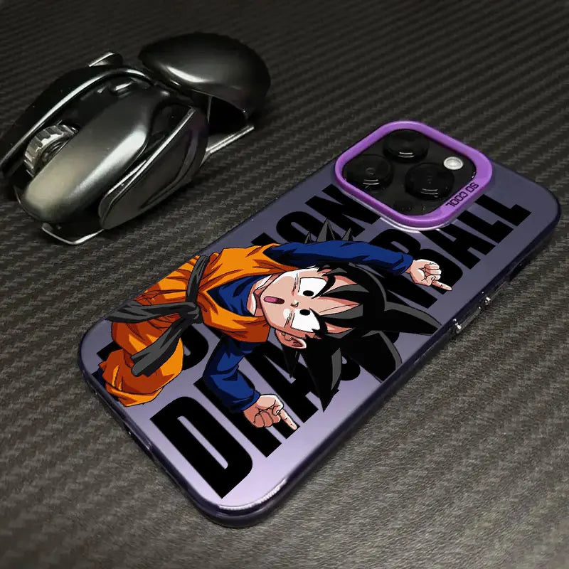 Young Saiyan Orange Case for iPhone - Purple finish