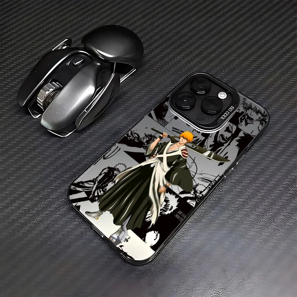 Ichigo Soul Reaper Stance Manga Case for iPhone - Black Frame finish