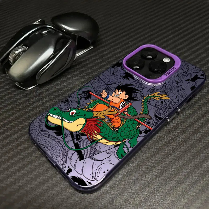Kid Warrior and Eternal Dragon Case for iPhone - Purple finish