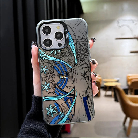 Akaza Icy Compass Portrait Case for iPhone - Graphite Black iridescent finish