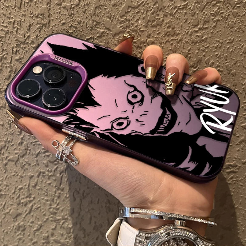 Ryuk Manga Face Case for iPhone - Violet finish