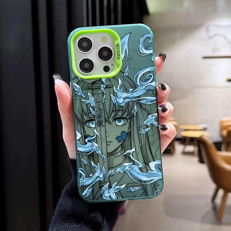 Muichiro Tokito Mist Portrait Case for iPhone - Forest Green finish