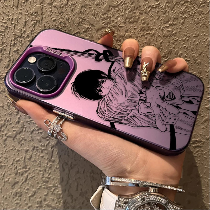 Assassin Duo Manga Plated Case for iPhone - Pink finish