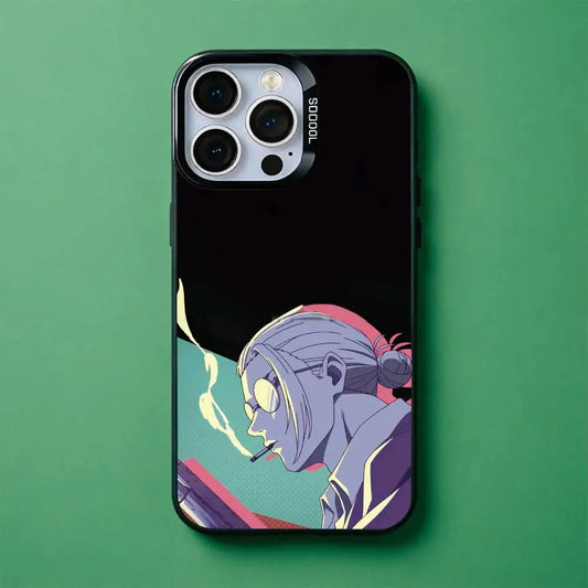 Rival Assassin Split Portrait Plated Case for iPhone - Silver Plated finish