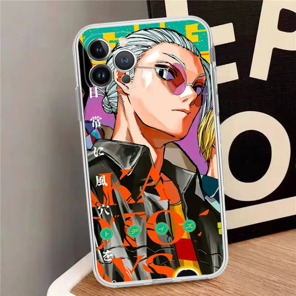 Neon Assassin Portrait Clear Case for iPhone - Clear finish
