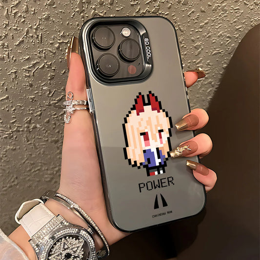 Power Pixel Portrait Case for iPhone - Graphite Black finish