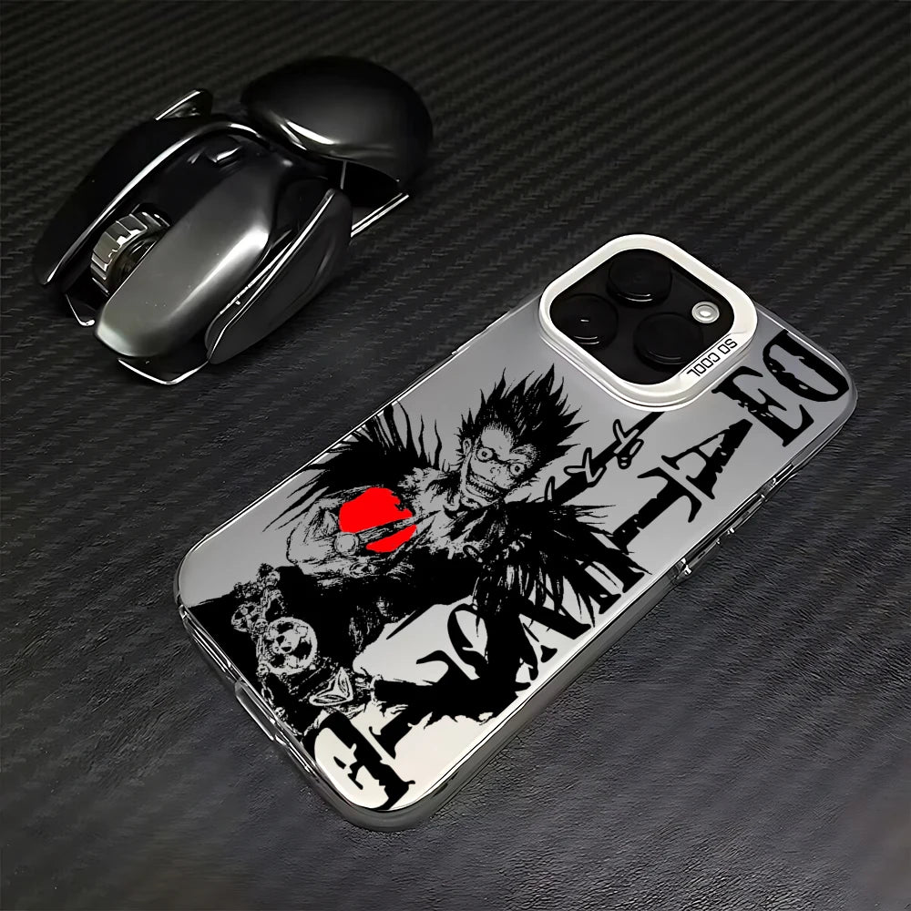 Ryuk Red Apple Manga Case for iPhone - Silver White finish