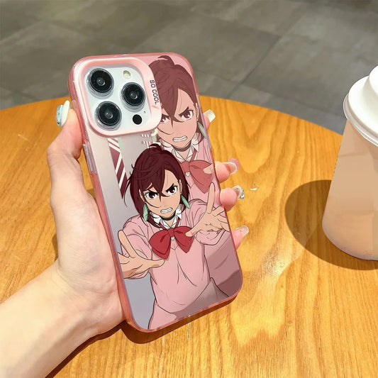 Momo Ayase Psychic Double Portrait Case for iPhone - Rose Pink finish