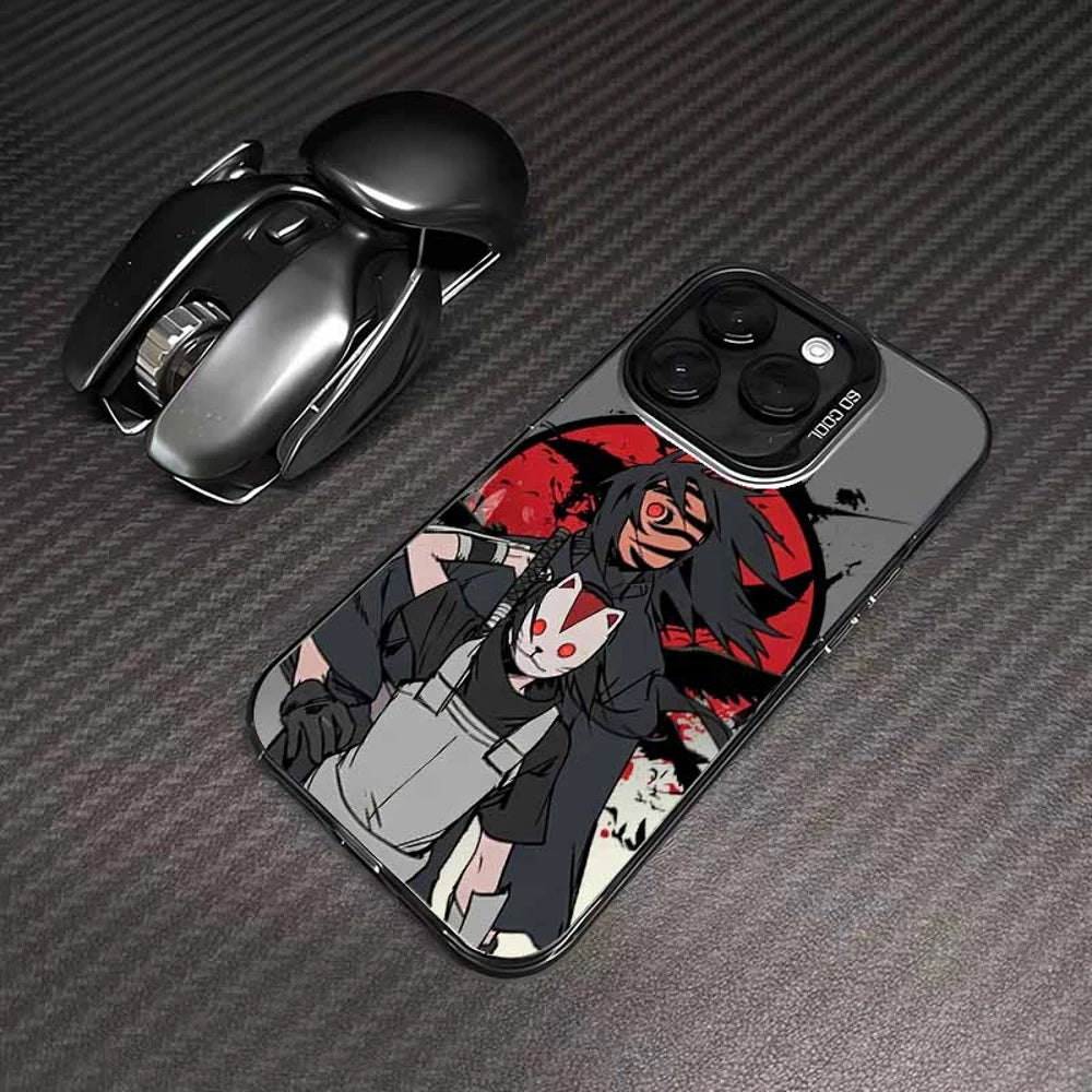 Obito & Kakashi Masked Shinobi Case for iPhone - Black