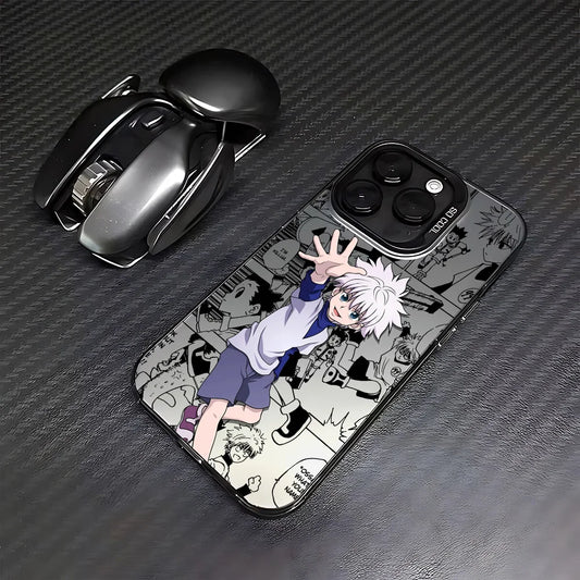Killua Hand Sign Manga Case for iPhone - Graphite Black finish