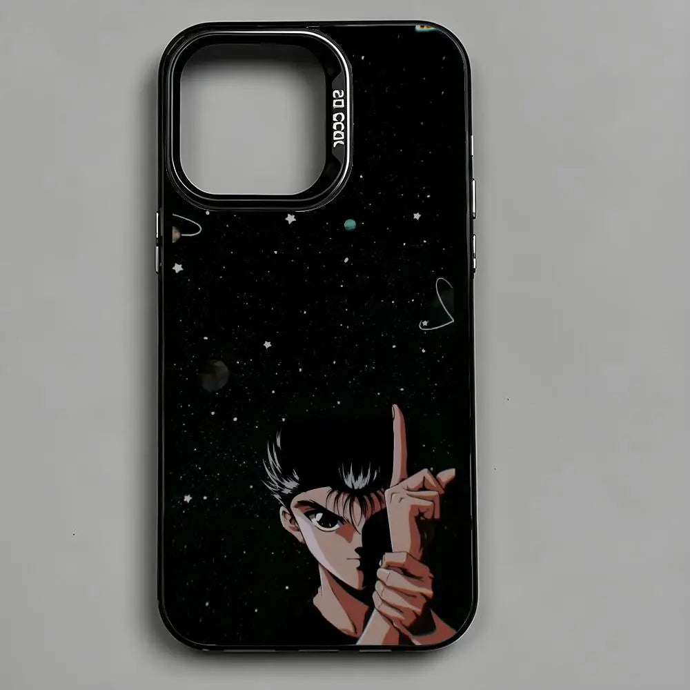 Yusuke Cosmic Spirit Gun Case for iPhone - Black Metallic finish