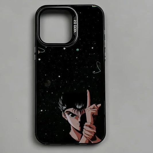 Yusuke Cosmic Spirit Gun Case for iPhone - Black Metallic finish
