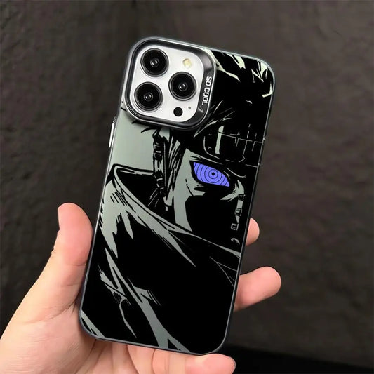 Sasuke Rinnegan Shadow Case for iPhone - Silver finish
