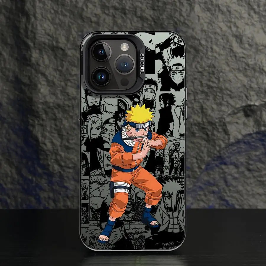 Naruto Manga Collage Case for iPhone - Black
