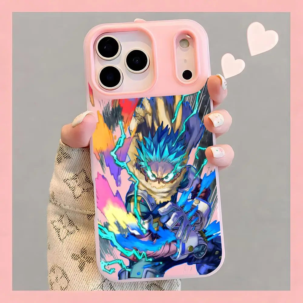 Izuku Electric Surge Jelly Case for iPhone - Pink finish