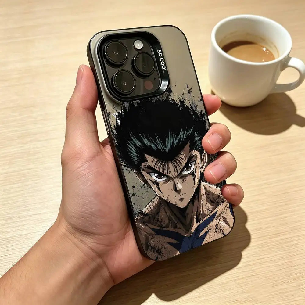 Yusuke Battle Ink Portrait Case for iPhone - Full Coverage finish