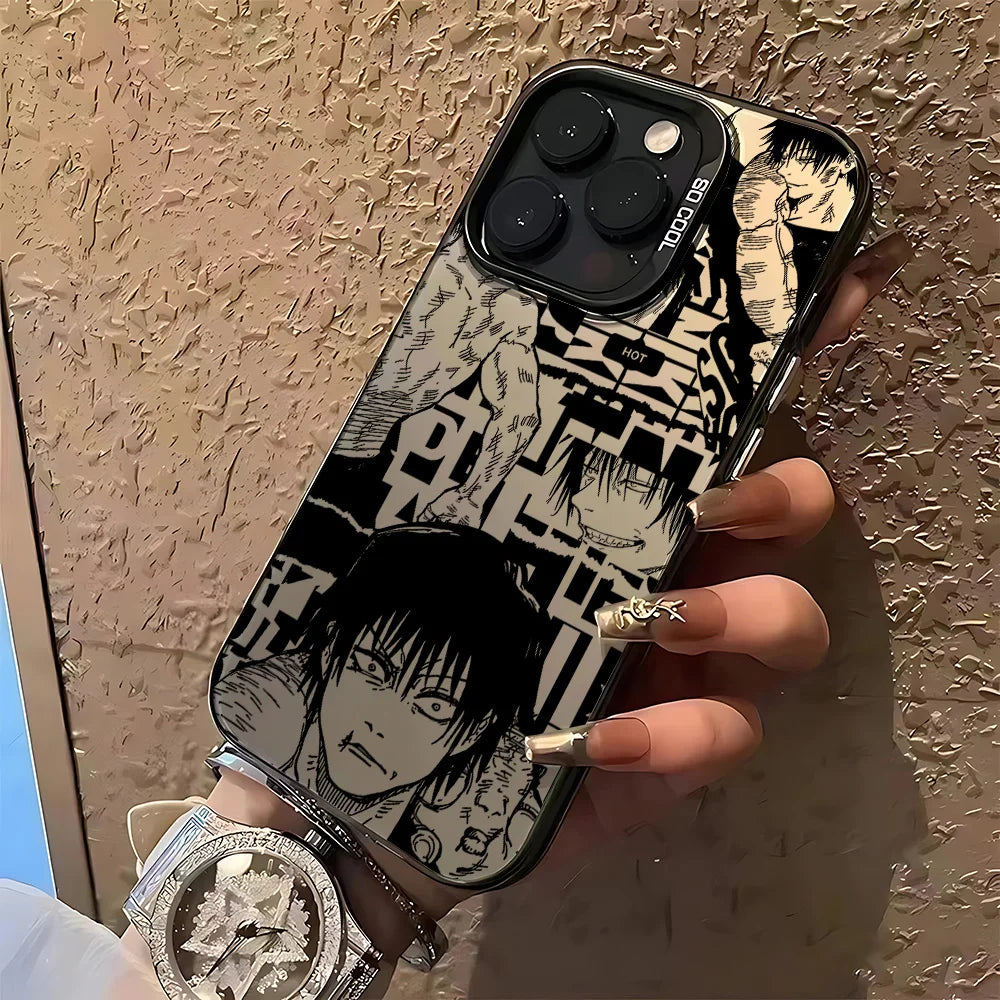 Toji Bold Manga Collage Case for iPhone - Black finish