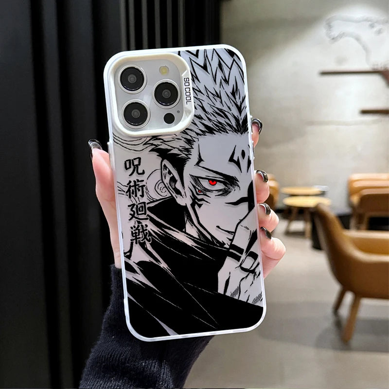 Sukuna Crimson Eye Manga Case for iPhone - White finish