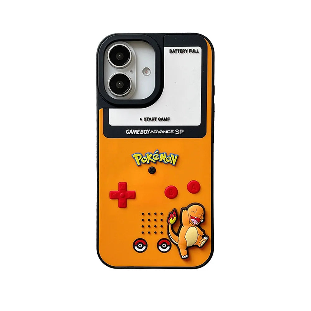 Charmander Orange Retro Console Case for iPhone - Orange Console finish